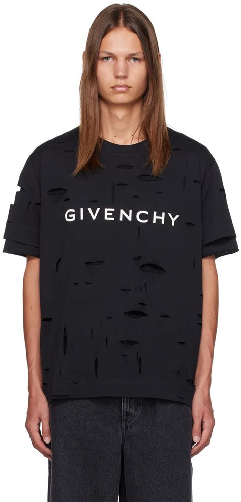 givenchy t shirt outfit|givenchy distressed t shirt.